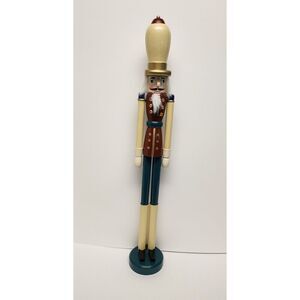 Vintage 1990 Handcrafted 23" Soldier Nutcracker Christmas Holiday Decor